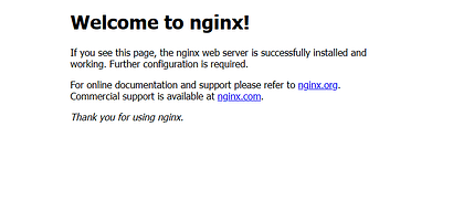 Nginx Default Page